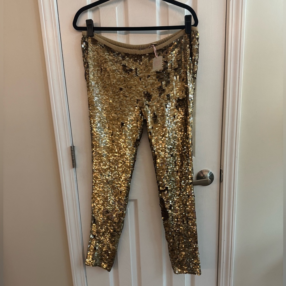 CALYPSO ST. BARTH Gold Sequin Pants Size XS NWT - Picture 2 of 6